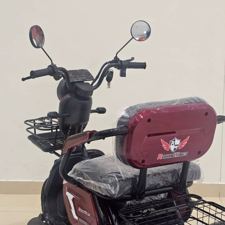 سه چرخه برقی 3 نفره ، سه چرخ برقی بزرگسال روهان وینگز RED (پس کرایه)