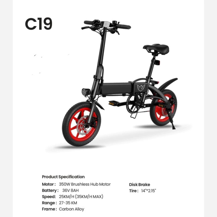 دوچرخه برقی تاشو WIND HORSE مدل C19
