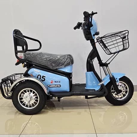 موتور سه چرخه برقی سه چرخ برقی ASTER مدل E bike رنگ آبی