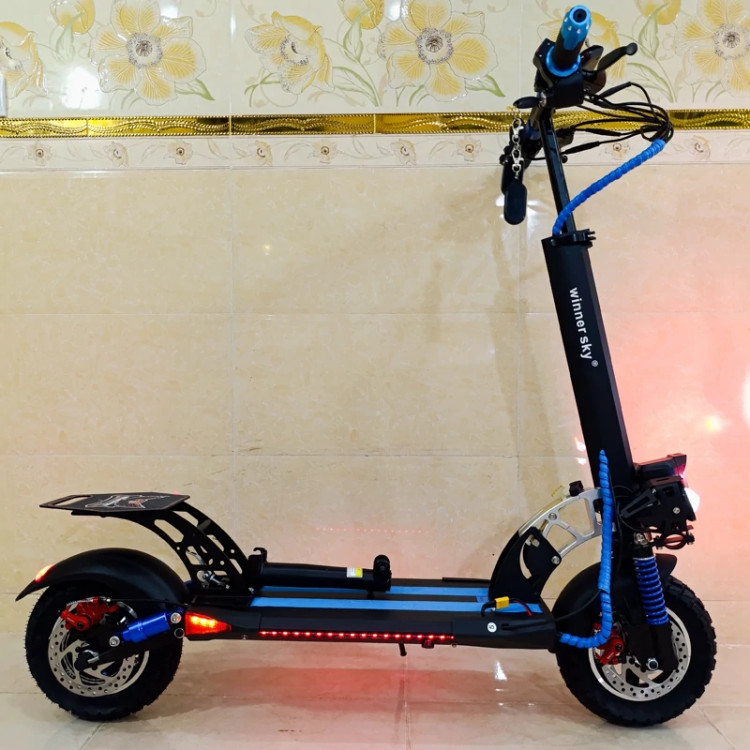 اسکوتر برقی تاشو وینر اسکای winner sky موتور 3000 وات مدل E10 pro2 آبی blue