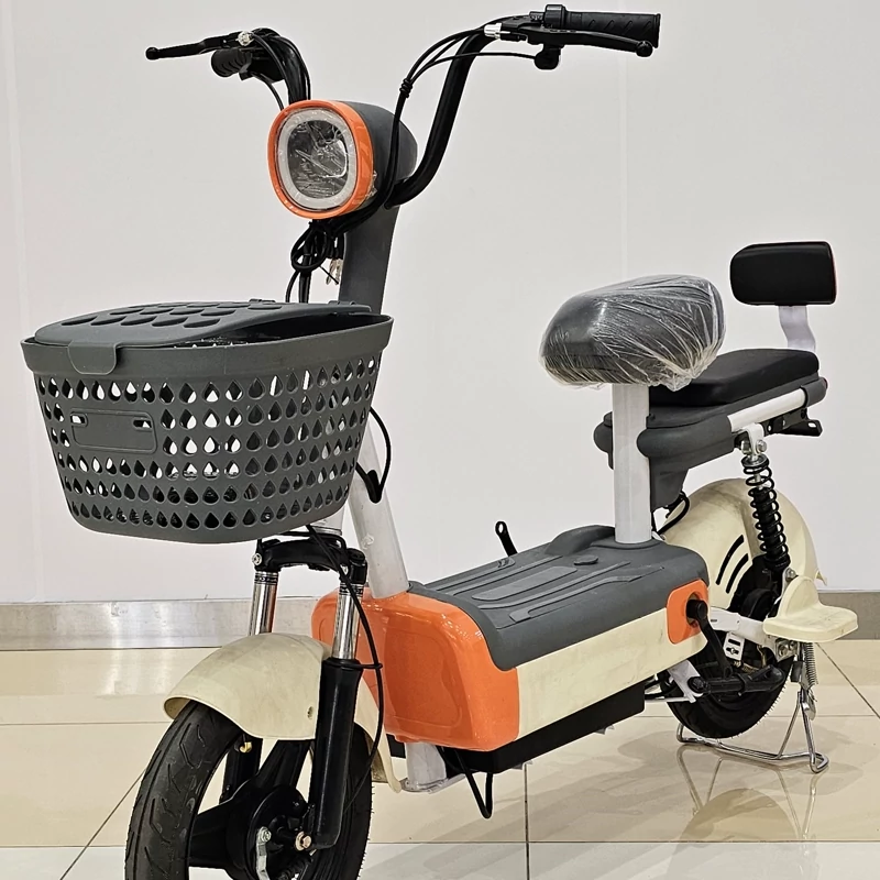 موتورسیکلت برقی(اسکوتر برقی)  دو نفره LEONARD  کرم خاکستری X3