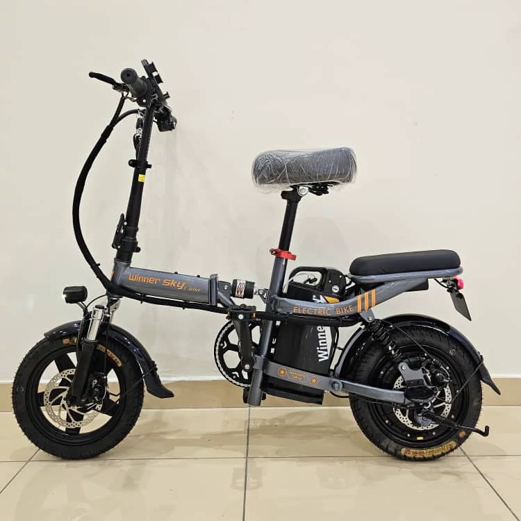 دوچرخه برقی تاشو وینر اسکای  k11  کمک دار   winner sky خاکستری (پس کرایه)